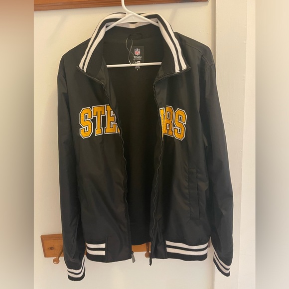 New Era Pittsburg Steelers NFL Team Apparel Zip Up Jacket Size Small - Picture 3 of 6
